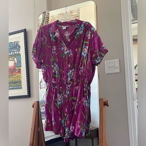 Vintage 80s Fuschia Romper!